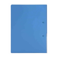 齐心(Comix) AR600A 经典商务文件夹 资料夹A4 单弹簧夹 蓝色