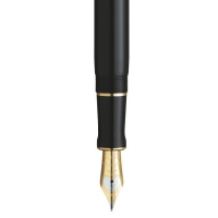 派克(Parker) 世纪纯黑金夹标准装18K金笔 墨水笔 礼品笔