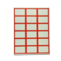 泰昌 18-0 自粘性标签 不干胶标签 4.5×5.5cm 100张/包 红色