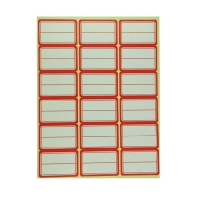 泰昌 18-1 自粘性标签 不干胶标签 口取纸 5.5×3.2cm 红色