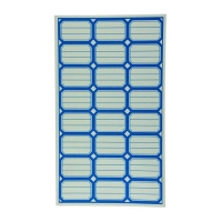 泰昌 24-2 双线标笺 自粘性标签 不干胶标签 口取纸 4.2×2.8cm 100张/包 蓝色