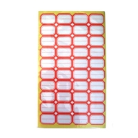 泰昌 40-1 单线标笺 自粘性标签 不干胶标签 口取纸 3.2×2.2cm 100张/包 红色