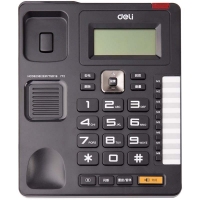 得力(deli) DL772 电话机 座机电话 可旋转大屏显示 防雷（黑色）