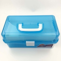 虹影(HONGYING) HB-561 三层透明塑料美术工具箱 学生国画儿童颜料箱