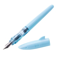 金豪(Jinhao) 鲨鱼正姿彩色透明钢笔 中细 0.5mm 大尖 12支/盒