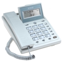 步步高(BBK) HCD007(6101)TSD 有绳电话机 座机 家用办公 时尚翻盖 夜光按键 拉丝亮面工艺 双接口