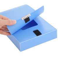 齐心(Comix) A1245 增值税发票盒 票据盒 蓝