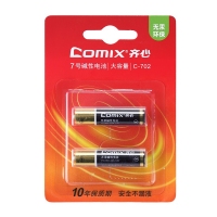 齐心(Comix) C-702 7号碱性电池 LR03/AAA/7号 （2个卡装...