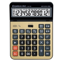 齐心(Comix) C-8178 语音计算器 12位 金色