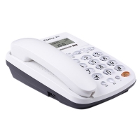 齐心(Comix) T100 多功能超值电话机座机 白色