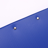齐心(Comix) TR19 办公必备双折式板夹 A4 直条纹 蓝色