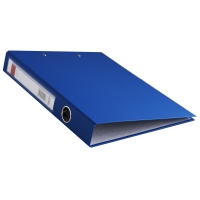 得力(deli) No.5455 硬纸板文件夹 8寸长押夹资料夹试卷夹纸板夹（蓝色）