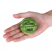 斯伯丁(Spalding) 51-173Y 高弹力迷你空心橡胶篮球儿童玩具小球 6cm 绿色迷彩