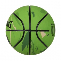 斯伯丁(Spalding) 51-173Y 高弹力迷你空心橡胶篮球儿童玩具小球 6cm 绿色迷彩