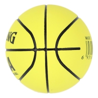 斯伯丁(Spalding) 51-222Y 高弹力迷你空心橡胶篮球儿童玩具小球 6cm 黄色