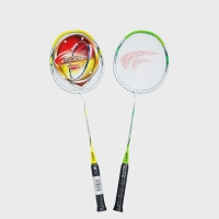 康驰(KangChi) KC2106铝合金羽毛球拍（附三个羽毛球）（对装）